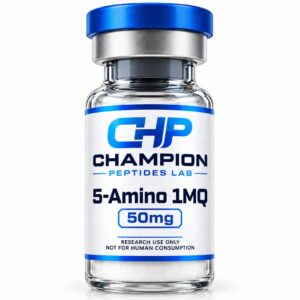 5-Amino-1MQ 50mg — lyophilised research vial, batch-labelled