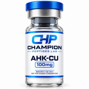 AHK-Cu 100mg — lyophilised research vial, batch-labelled