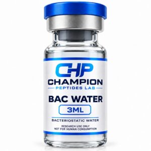 Bacteriostatic Water 3ml — lyophilised research vial, batch-labelled