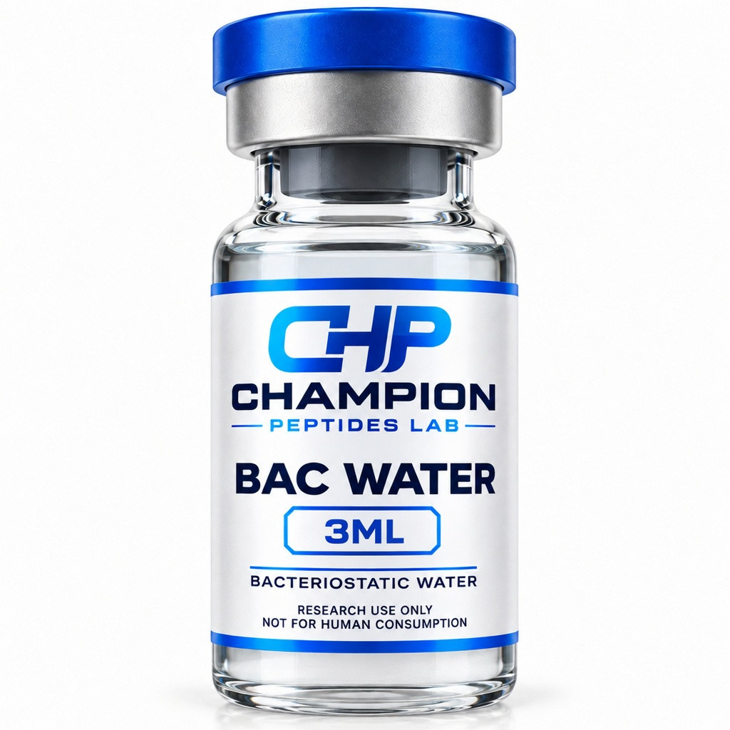 bac-water-3ml Bacteriostatic Water 3ml — lyophilised research vial, batch-labelled