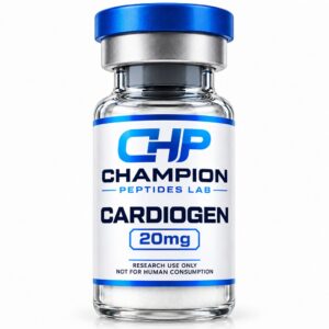 Cardiogen 20mg — lyophilised research vial, batch-labelled