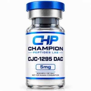 CJC-1295 (with DAC) 5mg — lyophilised research vial, batch-labelled