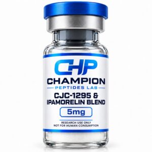 CJC-1295 + Ipamorelin Blend 5mg — lyophilised research vial, batch-labelled