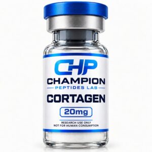 Cortagen 20mg — lyophilised research vial, batch-labelled