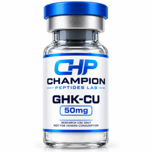 GHK-Cu (Copper Peptide) 50mg — lyophilised research vial, batch-labelled