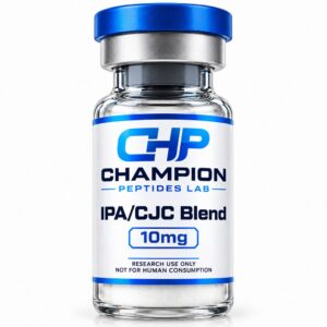 CJC-1295 + Ipamorelin (IPA/CJC) Blend — lyophilised research vial, batch-labelled