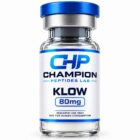 KLOW 80mg — lyophilised research vial, batch-labelled