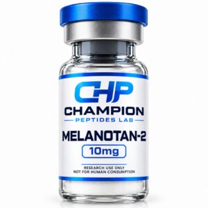Melanotan II 10mg — lyophilised research vial, batch-labelled