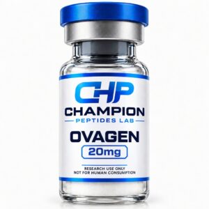 Ovagen 20mg — lyophilised research vial, batch-labelled