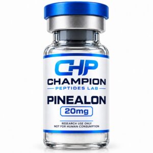 Pinealon 20mg — lyophilised research vial, batch-labelled