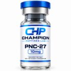 PNC-27 10mg — lyophilised research vial, batch-labelled