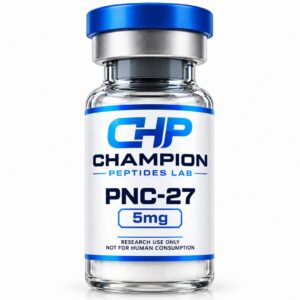 PNC-27 5mg — lyophilised research vial, batch-labelled