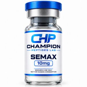 Semax 10mg — lyophilised research vial, batch-labelled