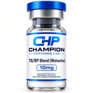 TB/BP Blend (Wolverine) 10mg — lyophilised research vial, batch-labelled