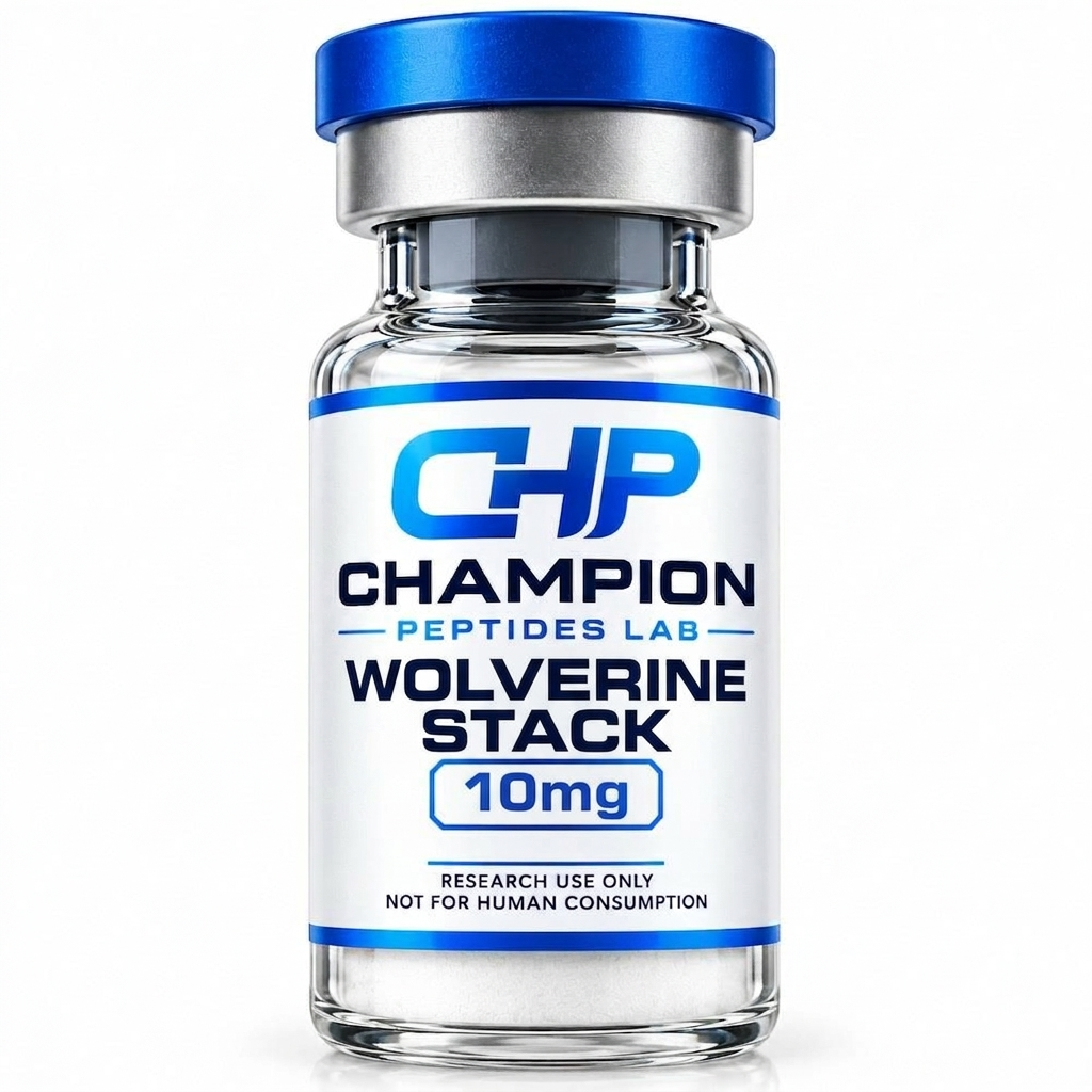 wolverine-stack-10mg-10mg Wolverine Stack (BPC-157 + TB-500) 10mg/10mg — lyophilised research vial, batch-labelled